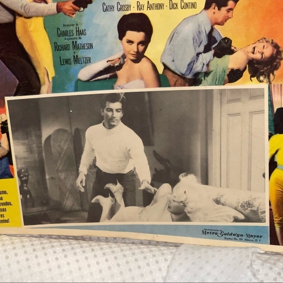 1959 The Beat Generation FLAWS Card Movie Poster Spanish version - Picture 15 of 16
